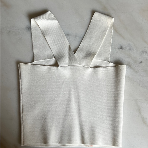 A.L.C. Lia Cropped Tank Top White S - Picture 2 of 6